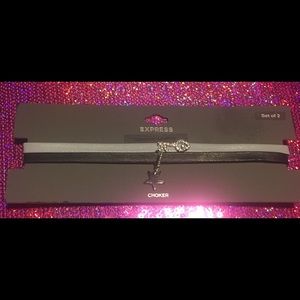 🎁SOLD New Express Leather Chokers